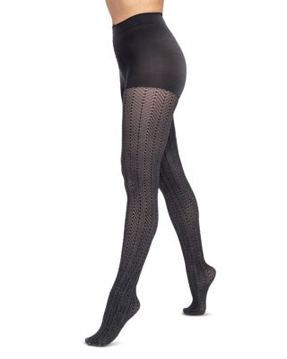 HUE - Outline Herringbone Tights