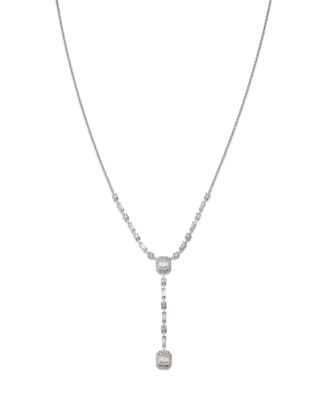 Bloomingdale's Fine Collection Diamond Mosaic Lariat Necklace In 14K ...