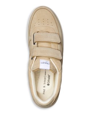 Women's Retro Court Suede Strap Low Top Sneakers