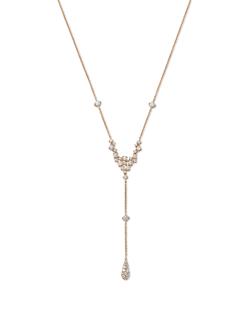 Bloomingdale's Fine Collection Diamond Scatter Lariat Necklace in 14K Yellow Gold, 1.0 tcw