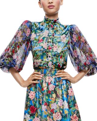 Alice and Olivia outlets Floral Top