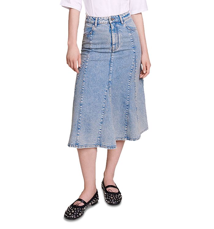 Maje Justia Denim Skirt | Bloomingdale's