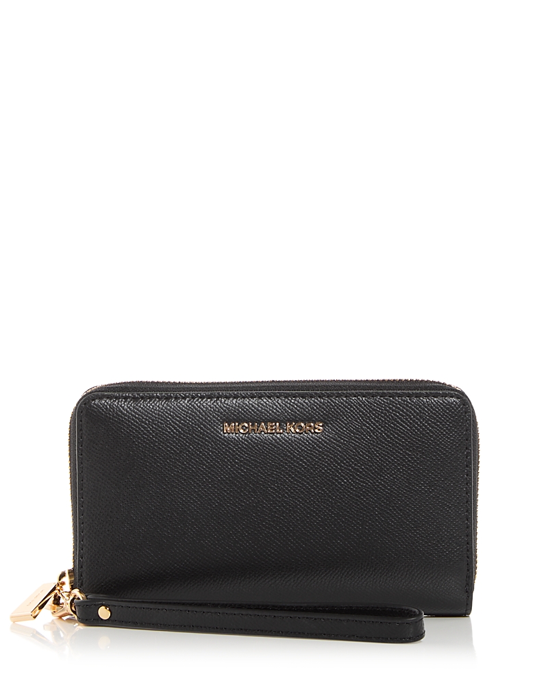 Michael Michael Kors Multi-Function Flat Large Saffiano Leather Smartphone Wristlet