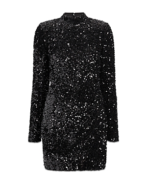 Shop Likely Lisanna Sequin Mini Dress In Black