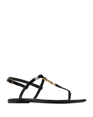 SAINT LAURENT Women's Cassandra Sandals in Crocodile
