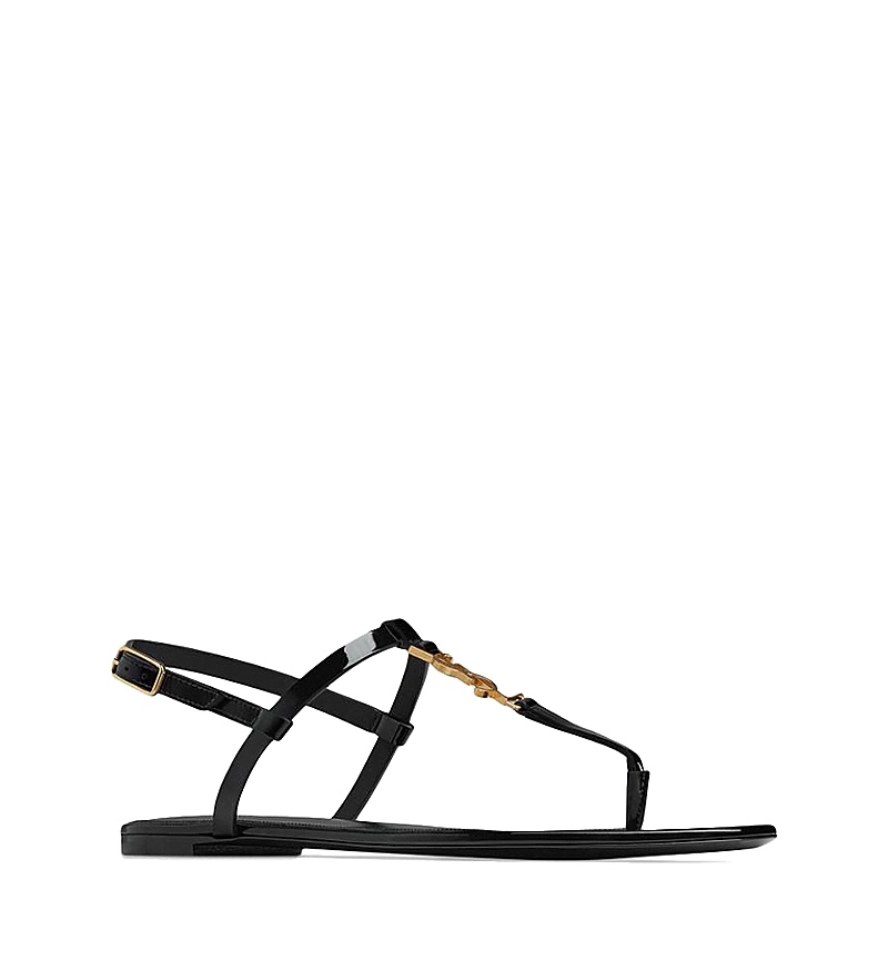Saint Laurent Women's Cassandra Sandals in Patent Leather