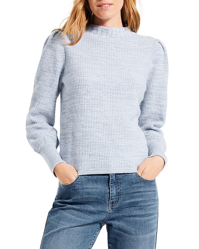 NIC+ZOE S221156 PRISM STITCH SWEATER PINK