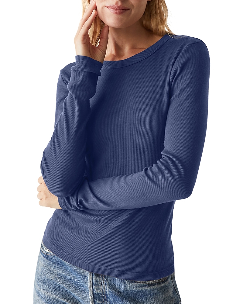 Michael Stars Zola Crewneck Tee In Nocturnal