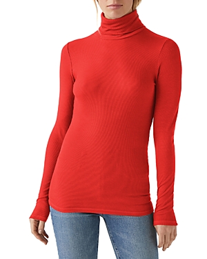 Michael Stars Turtleneck Top In Cardinal