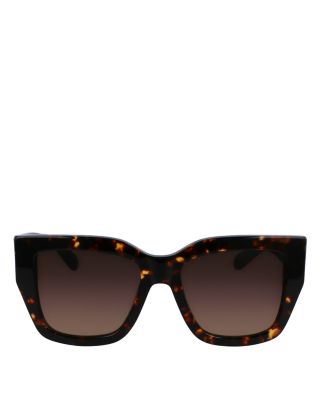 Double Gancini Square Sunglasses, 55mm