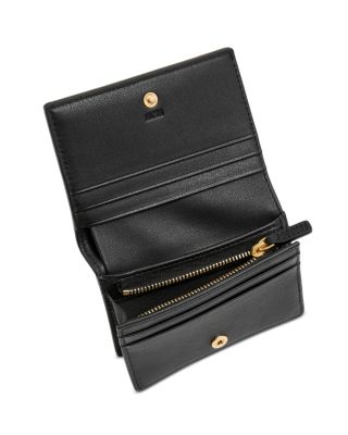 Tracy Embossed Monogram Small Leather Wallet