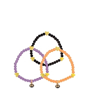 Bits & Bows Girls' Halloween Trio Bracelet Set - Little Kid In Multi-color
