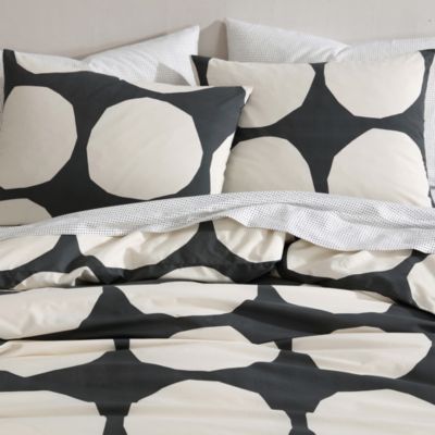Kivet Grey Cotton Duvet Cover Set