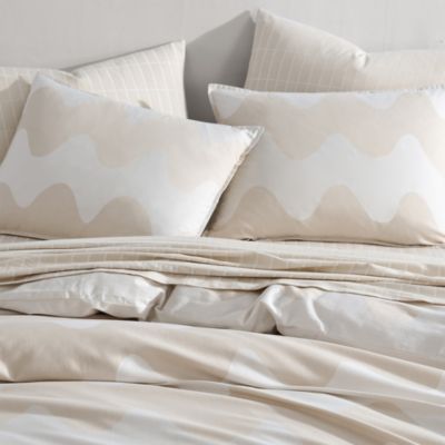 Lokki Beige Duvet Cover Set, Full/Queen