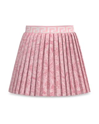 Versace - Girls' Barocco Twill Pleated Skirt - Big Kid