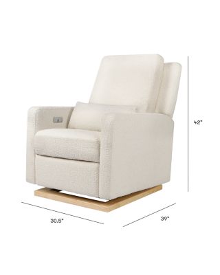 Sigi Electronic Recliner and Glider in Eco Performance Fabric with USB Port