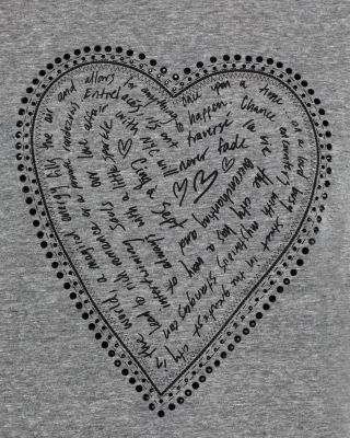 Rhinestone Heart Graphic Tee