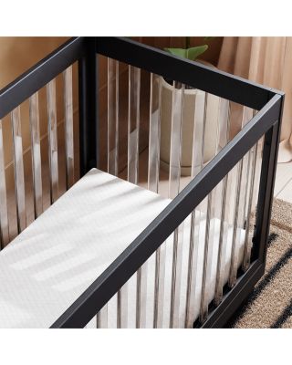 Harlow Acrylic 3 in 1 Convertible Crib with Toddler Bed Conversion Kit