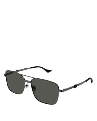 Gucci - Running Web Square Sunglasses, 58mm