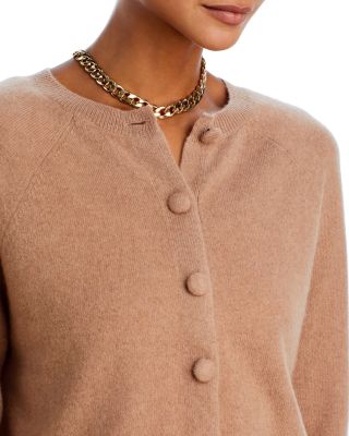 100% Cashmere Crewneck Cardigan - Exclusive