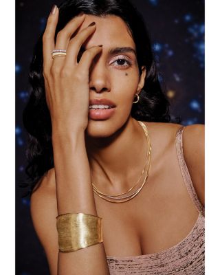 18K Yellow & White Gold Masai Diamond Strand Ring