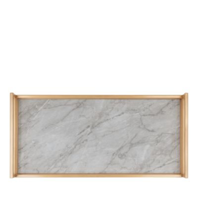 Ingrid 3 Tier Gold Rectangle Bar Cart