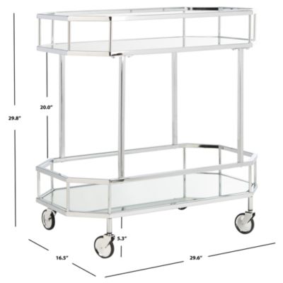 Silva 2 Tier Octagon Bar Cart