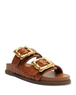 SCHUTZ - Women's Enola Slip On Buckled Slide Sandals