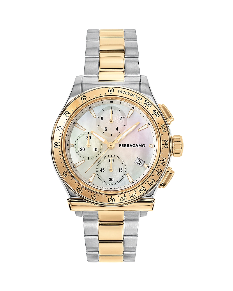 Ferragamo 1927 Chrono Bracelet Watch In Two Tone