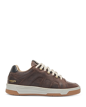 Shop Greats Men's Cooper Low Lace Up Sneakers In Brown