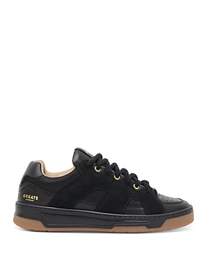 Shop Greats Men's Cooper Low Lace Up Sneakers In Nero