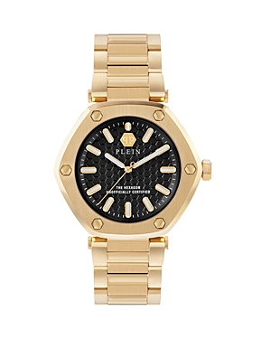 Philipp Plein The Hexagon Bracelet Watch In Black/gold