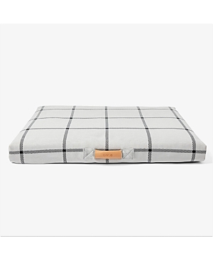 Lay Lo Plaid Small Dog Bed In White