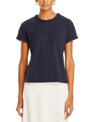 Cinq a Sept ★ ロゴ ストレッチ コットン Tシャツ Cinq à Sept Logo Stretch-Cotton T-Shirt | Saks Fifth Avenue