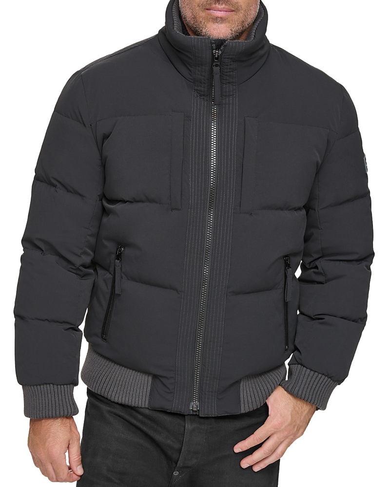 Andrew Marc Sideling Quilted Jacket In Black
