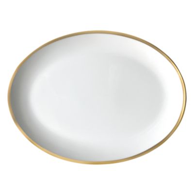 Golden Edge 14" Oval Platter