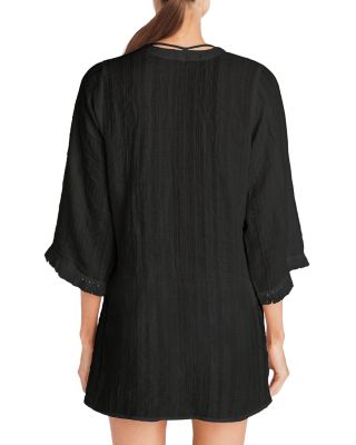 Natalie Front Tie Tunic Swim Cover-Up 