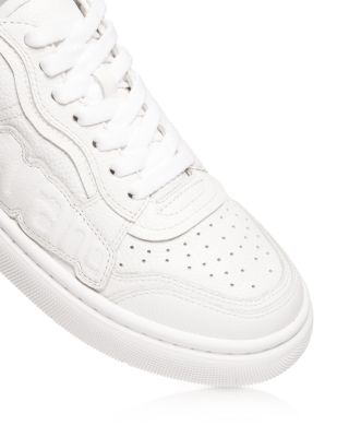 Women's Cloud Platform Puff Logo Lace Up Sneakers 