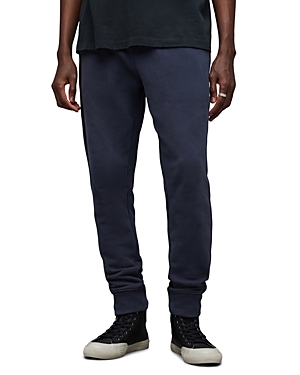 Allsaints Raven Cuffed Slim Fit Ramskull Sweatpants In Cadet Blue