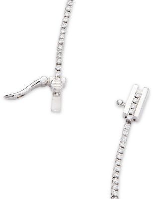 Diamond Tennis Necklace in 14K White Gold, 2.0 tcw