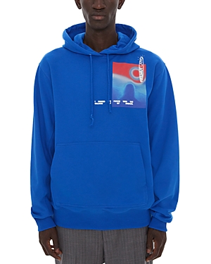 Shop Helmut Lang Outer Sp Hoodie In Blueprint