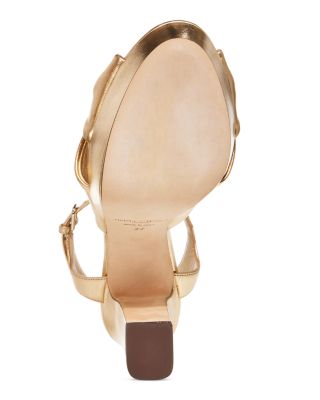 Women&#39;s Heloise 120 Metallic Leather High Heel Platform Sandals