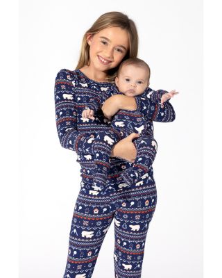 Unisex Polar Isle Print Convertible Footie - Baby, Little Kid