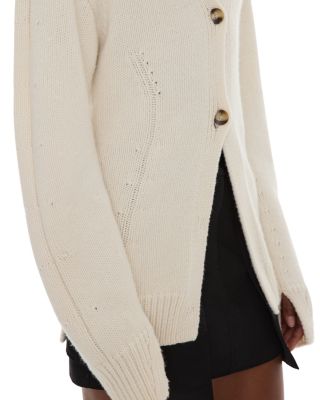 Helmut Lang Fitted Waist Cashmere Cardigan Sweater | Bloomingdale's