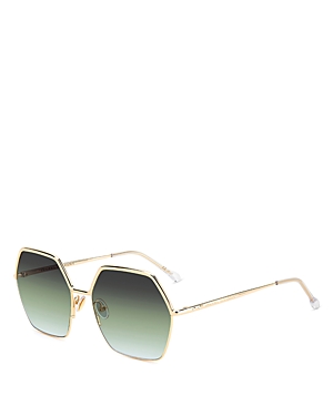 Isabel Marant Women's 59mm Geometric Sunglasses In Rose Gold/green Gradient