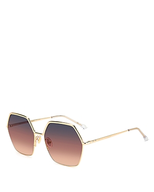 Isabel Marant Square Sunglasses, 59mm In Rose Gold/pink Gradient