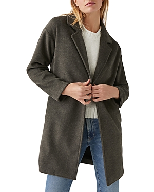 Michael Stars Sumi Knit Cardigan Coat In Charcoal