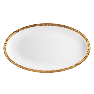 L'Objet Corde Gold Oval Platter, Large