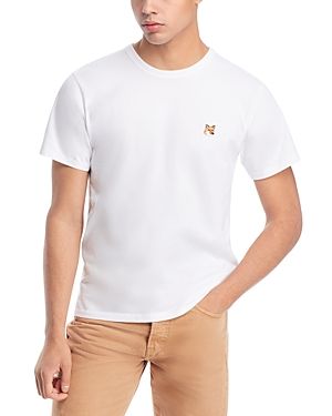Maison Kitsuné Fox Embroidered Patch Tee In White