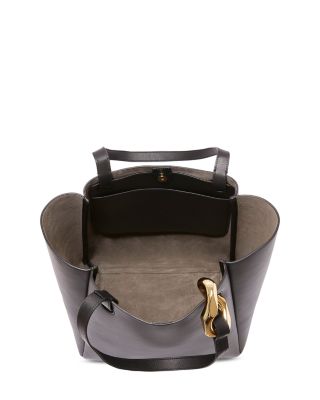 Corner Chain Leather Tote